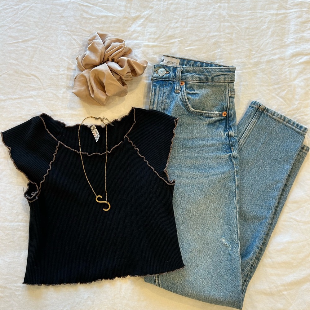 Free People Ribbed Crop Top - Picture 3 of 5
